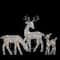 White LED Reindeer Family Outdoor Christmas Décor Set